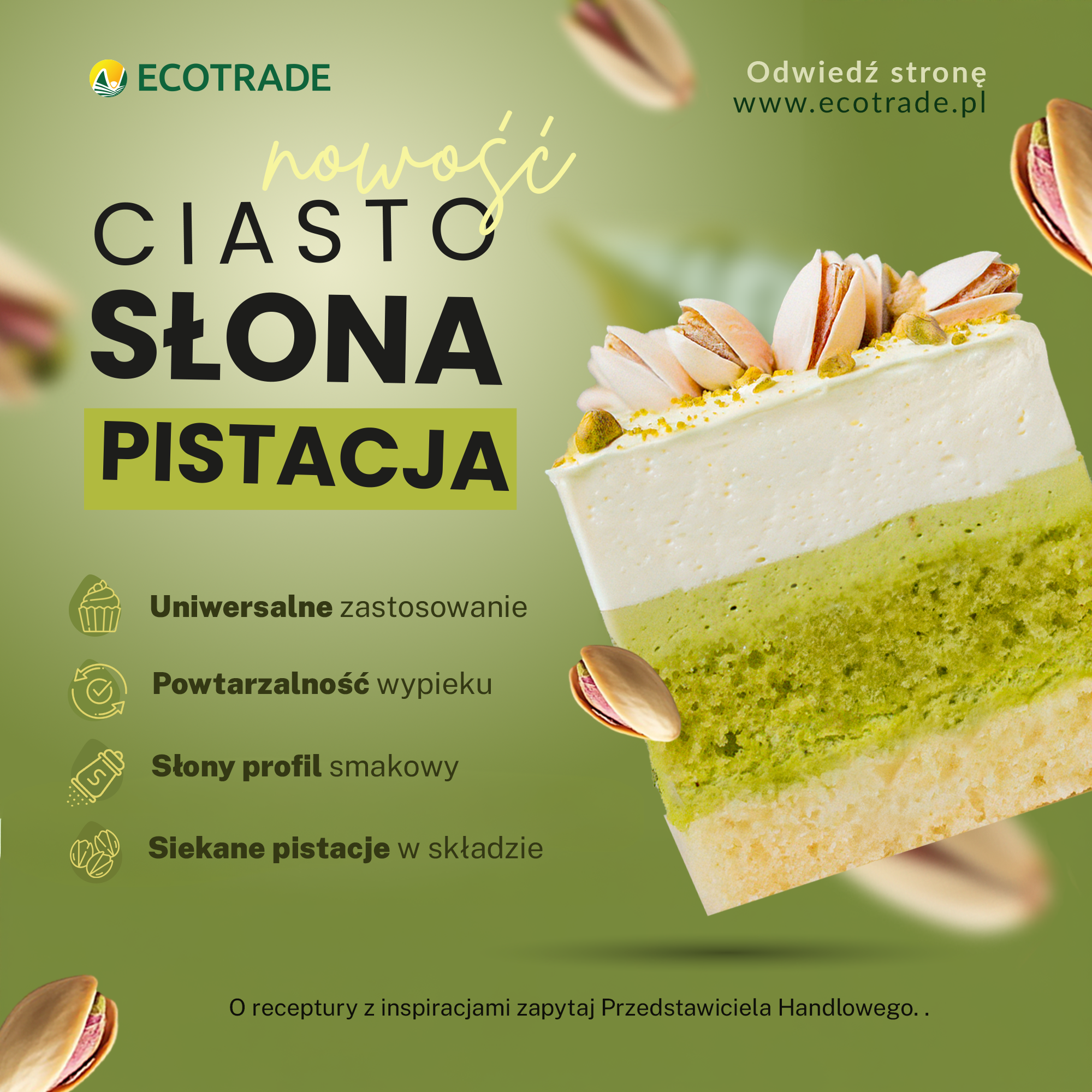 Ciasto SŁONA PISTACJA